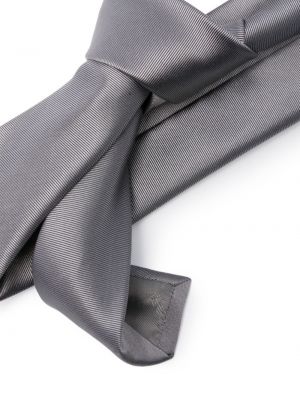 Hedvábná kravata Emporio Armani šedá