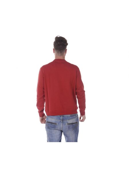 Bluza z kapturem Armani Jeans czerwona