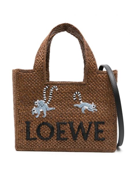 Nákupná taška Loewe hnedá