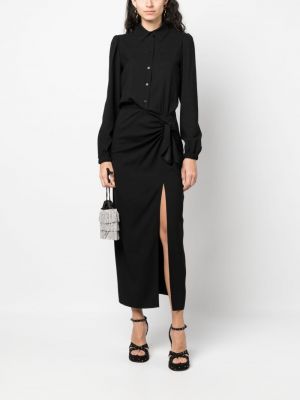 Džinsa auduma kleita ar pogām Moschino Jeans melns