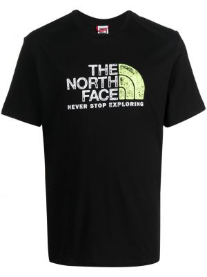 T-shirt i bomull The North Face svart