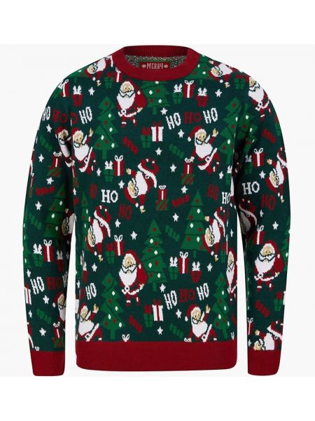 Рождественский свитер Christmas зеленый