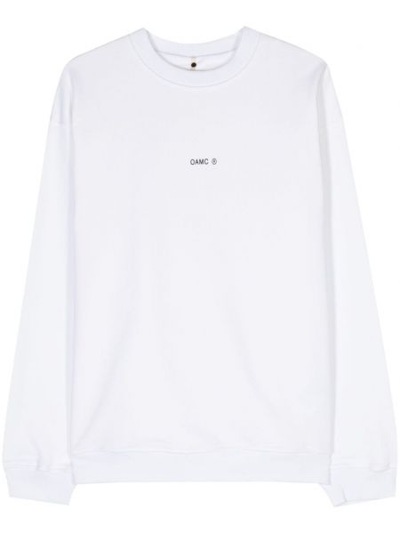 Sweat-shirt long en coton Oamc blanc