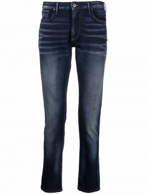 Slim fit skinny fit-jeans med låg midja Emporio Armani blå