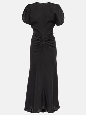 Sukienka midi Victoria Beckham czarna