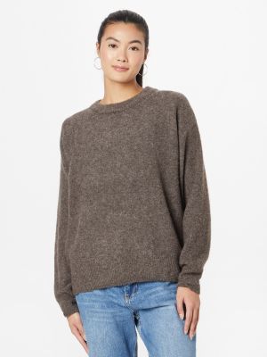 Меланжов пуловер Modström кафяво