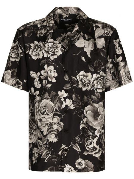 Chemise en soie à fleurs Dolce & Gabbana