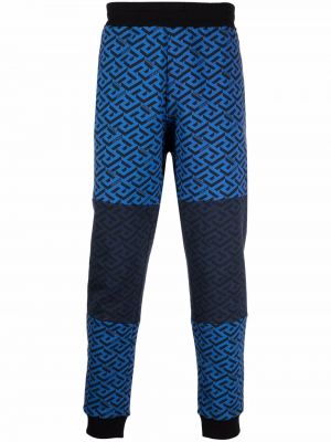 Спортни панталони Versace синьо