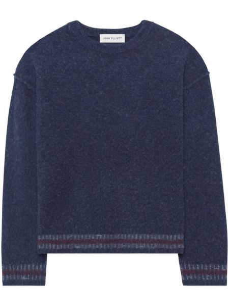 Niebieski sweter wełniany John Elliott