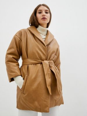 Кожаная куртка Fragarika, коричневый