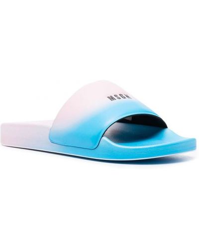 Sandalias con estampado Msgm azul