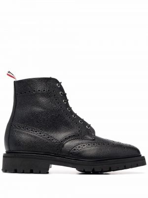 Nėriniuotos brogue batai su raišteliais Thom Browne juoda
