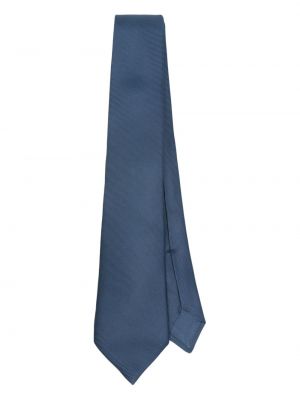 Μεταξωτή γραβάτα Kiton μπλε