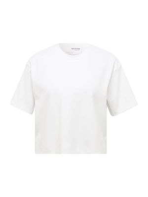 Тениска Selected Femme Petite бяло