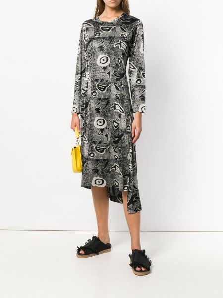 Vestido con estampado manga larga con estampado abstracto Comme Des Garçons Pre-owned