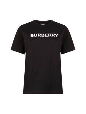 Koszulka z nadrukiem Burberry czarna