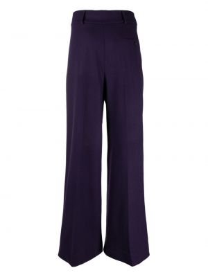 Pantalon en laine en feutre Etro violet