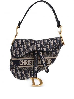 Чанта за ръка Christian Dior синьо