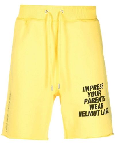 Pantalones cortos deportivos Helmut Lang amarillo