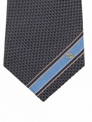 Svītrainas kaklasaite Gucci zils