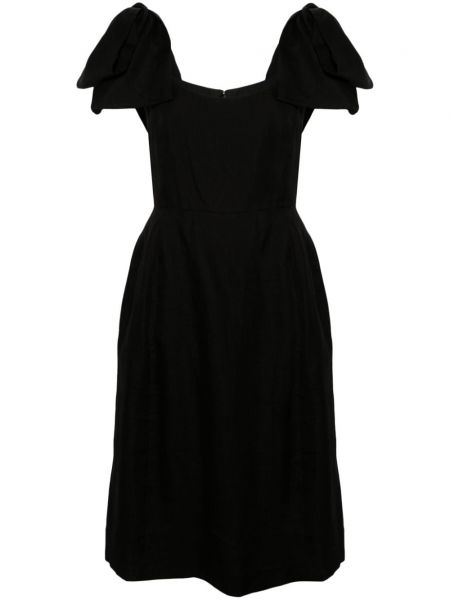 Koktel haljina s mašnom Chloé crna