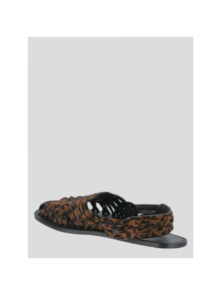 Calzado con estampado leopardo Saint Laurent negro