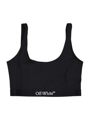 Crop top con stampa Off-white