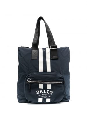 Trykt shoppingbag Bally blå