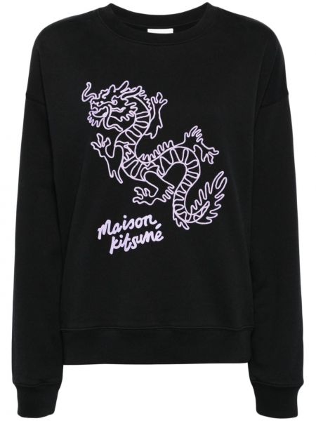 Bluza bawełniana Maison Kitsune czarna