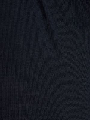 Vestido midi de algodón de tela jersey Valentino azul