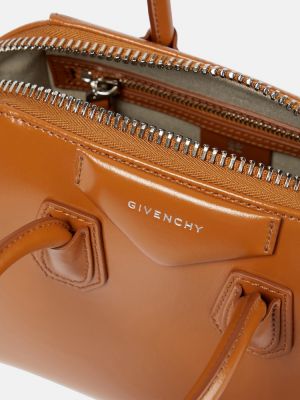 Shopperka skórzana Givenchy brązowa