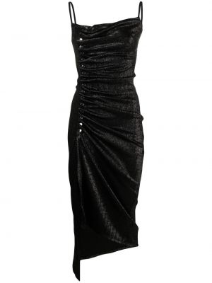 Коктейлна рокля Paco Rabanne черно