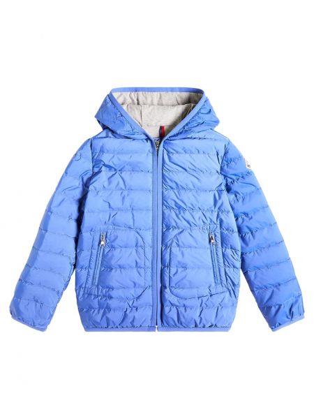 Dunjakke for gutter Moncler Enfant blå