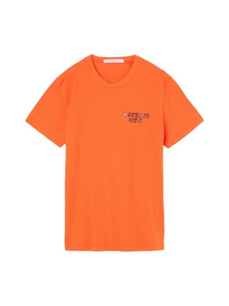 Chemise avec manches courtes Calvin Klein orange