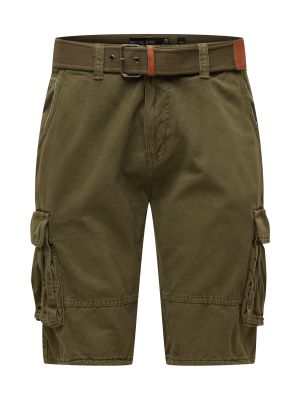 „cargo“ stiliaus kelnės Indicode Jeans žalia