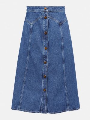 Džínsová sukňa Chloã© modrá