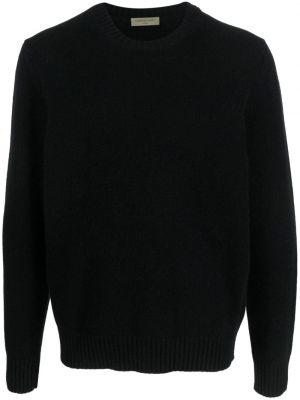 Вълнен пуловер с кръгло деколте Corneliani черно