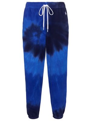 Βαμβακερό αθλητικό παντελόνι από ζέρσεϋ Polo Ralph Lauren μπλε