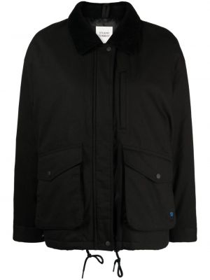 Kokvilnas dūnu jaka velveta ar kabatām Studio Tomboy melns
