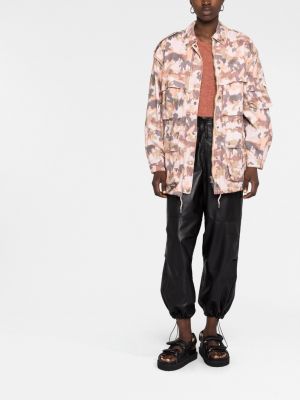 Kokvilnas jaka ar apdruku kamuflāžas Isabel Marant brūns
