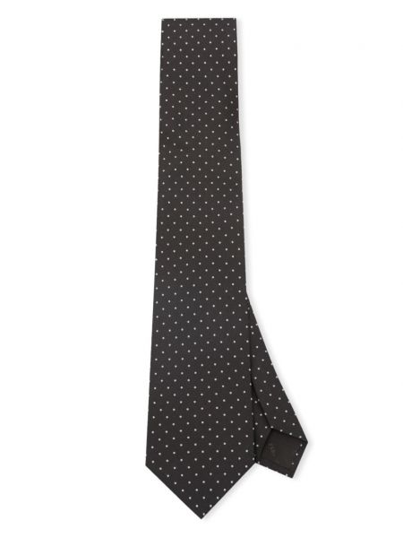 Cravată de mătase cu buline din jacard Ferragamo