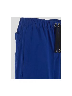 Pantalones de algodón con bolsillos Versace azul