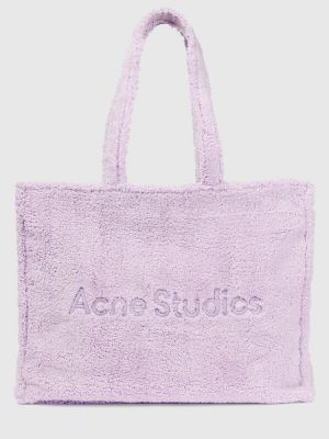 Nákupná taška Acne Studios fialová