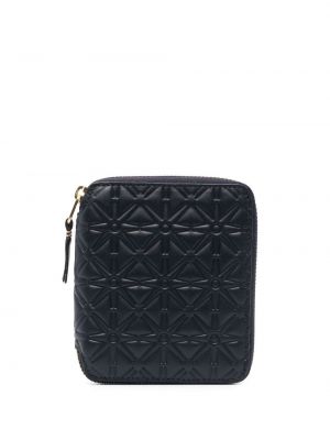 Portofel cu fermoar cu imprimeu geometric Comme Des Garçons Wallet albastru