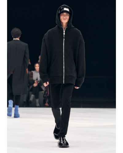 Slim fit priliehavá mikina s kapucňou Givenchy čierna