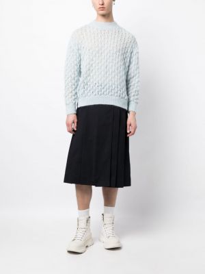 Moherowy sweter Simone Rocha niebieski