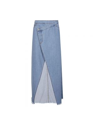 Spódnica jeansowa Federica Tosi niebieska