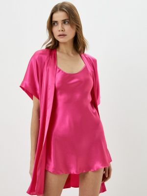 Ночнушка с халатом Unicomoda, розовая