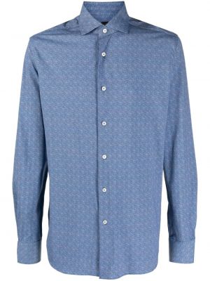Košile s potiskem Xacus modrá