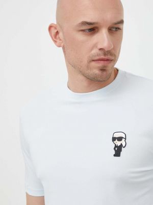 Tričko s aplikacemi Karl Lagerfeld zelené